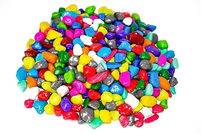 Multi Colour Polished Pebble Stones (1 kg) for Garden Landscaping Aquarium and Home Decor Multi-Colour (1 kg) (B0CXN5SL1X) Amazon Price History, Amazon Price Tracker