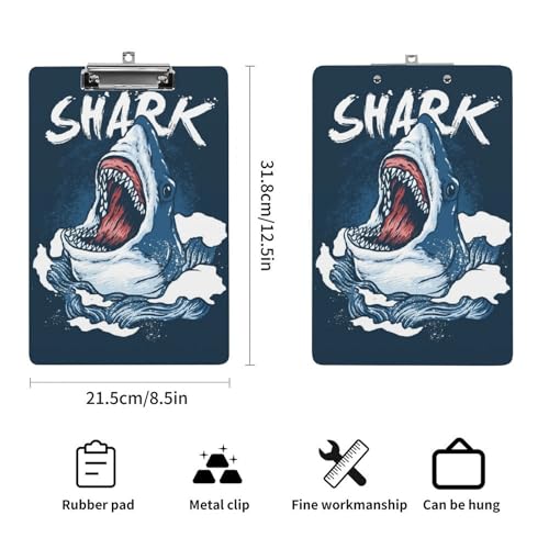 Porte-bloc A4 planchette à pince Requin bureau et restaurant
