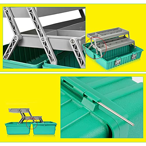Boîte à outils étanche et pliable à compartiments multiples - 4