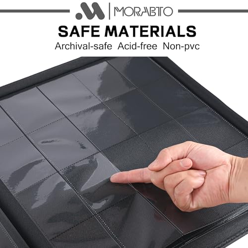 Image of Card Binder 20 Pocket,Trading Card Binder Holds up to 2000 Cards with 50 Sleeves,Zipper Card Holder Album Compatible with TCG Card /Game Cards /Sports Card
