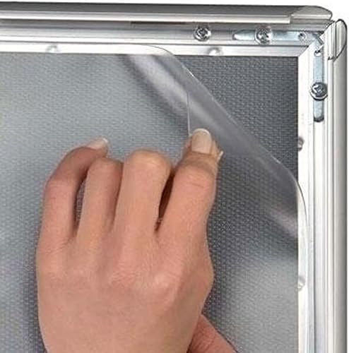 Display Genie Anti-Glare Replacement PVC Covers for Snap Poster Frames and A-Board Pavement Signs. A0 (841mm x 1189mm) 2 PACK - Image 2