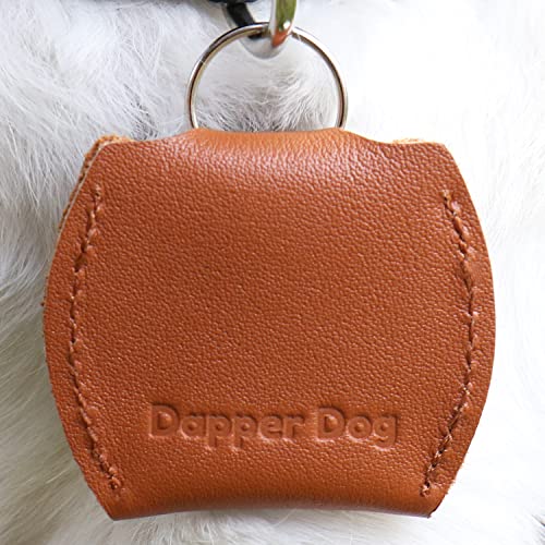 Dapper Dog Leather Dog Tag Silencer (Brown) #TOP17