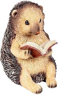 Reading Hedgehog Ornament Home Decor Garden Wildlife Figurine Indoor Or Outdoor Patio Lawn Patio Frist Proof