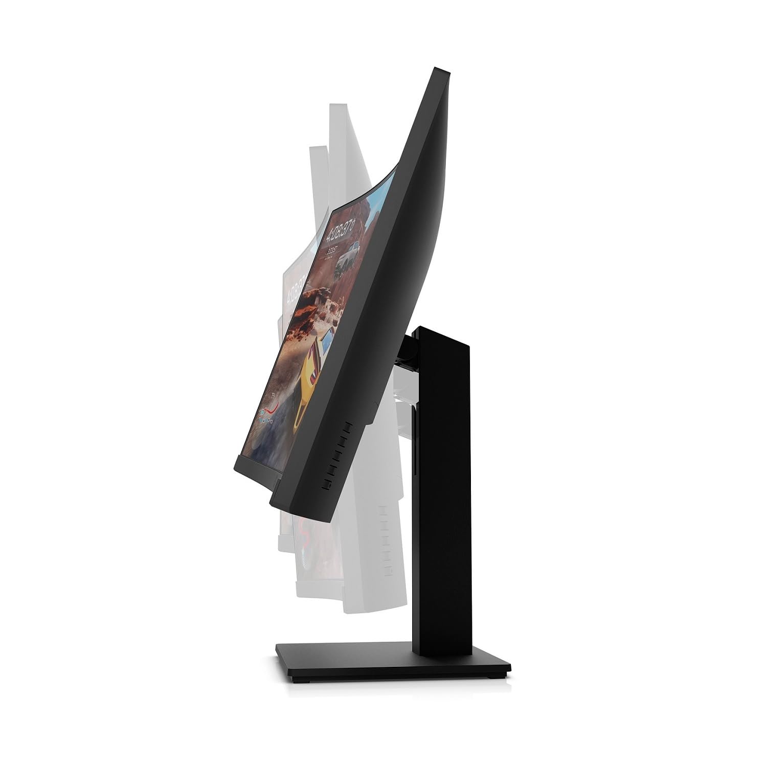 HP X27qc Gaming Monitor Curvo da 27 pollici, Pannello VA 16:9 QHD 165Hz, 1 ms, Antiriflesso, 350 nits, 3000:1, AMD FreeSync Premium, Low Blue Light, VESA 10x10 cm, HDMI 2.0, Displayport 1.4, Nero
