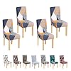 4PCS Stoelhoezen, Stretch Eetstoelen Slipcovers Elastisch Verwijderbare Wasbare Stoel Beschermers voor Eetkamer, Hotel…