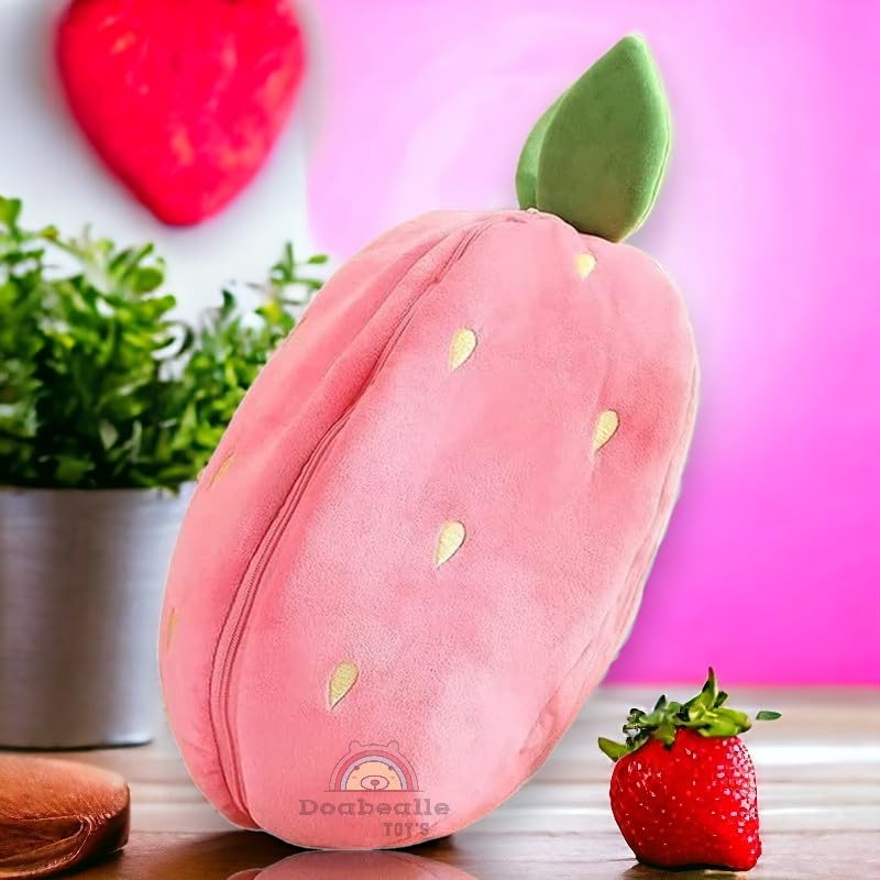 4✳B  Dot Bunny CandyStripeBunny Buy Lovely Gift®Reversible Zipper Bunny Teddy Cute Fruit