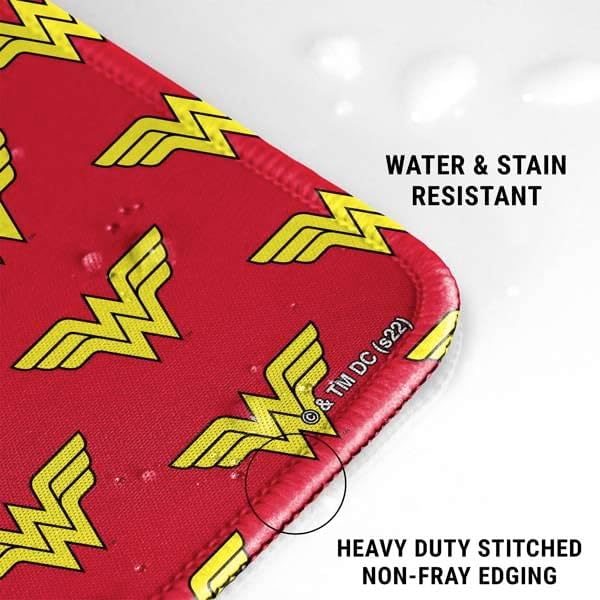 Miniatura 10 de Skinit Alfombrilla de mouse para juegos con licencia oficial de Warner Bros Wonder Woman, 35.75 x 15.4 pulgadas, extra grande con bordes cosidos,