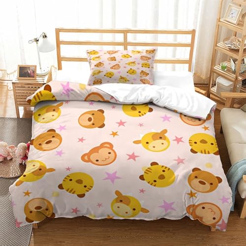 Housse de couette singe microfibres sans repassage - 3