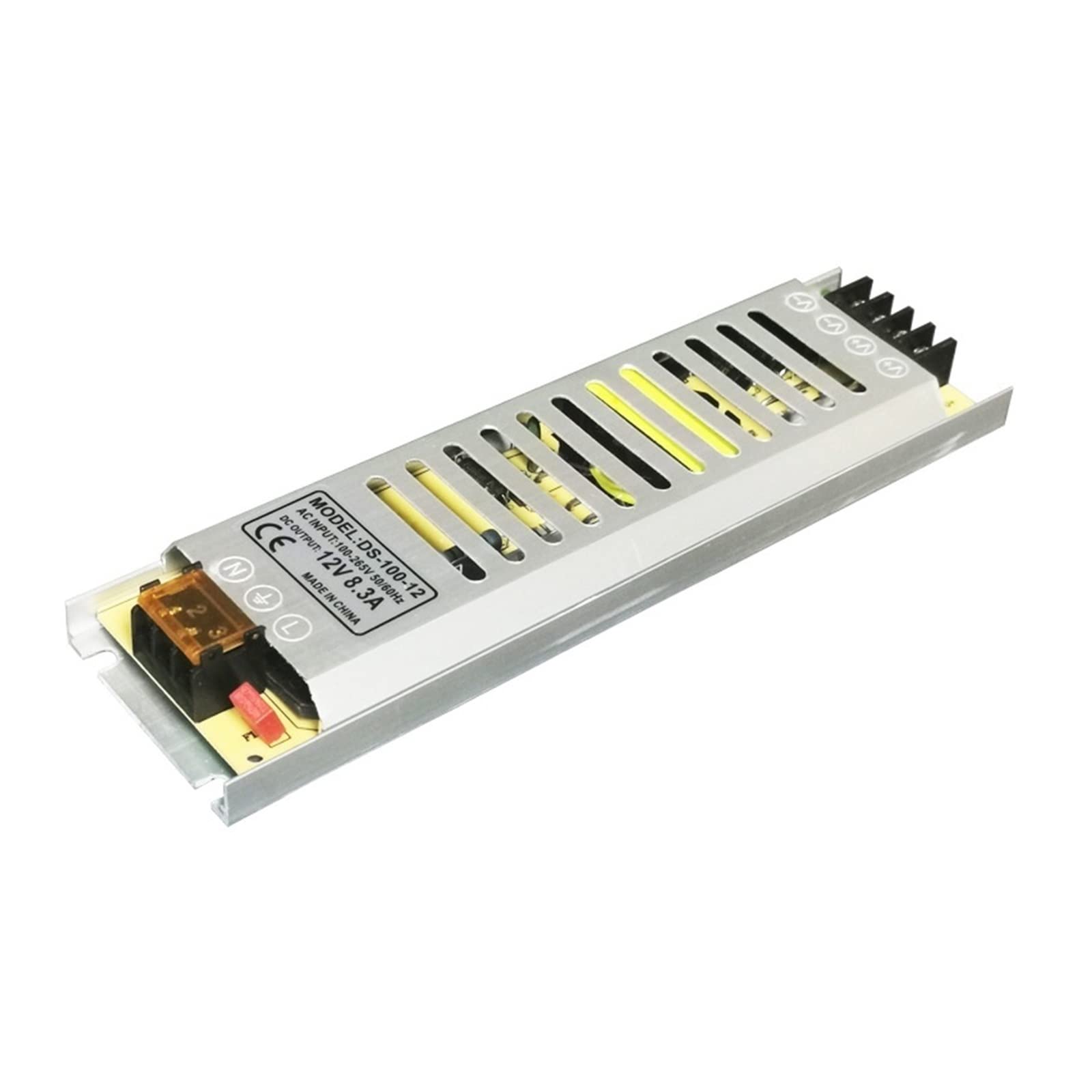 Alimentation LED 12V 300W transformateur ultra mince sans ventilateur pour bande lumineuse