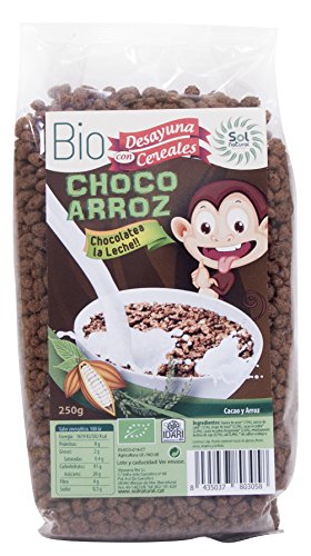 Solnatural Choco Arroz Bio 250 G, Estándar, Único