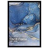 Fxojyvo 13x18 Picture Frame, Black Frame for 13 x 18 Inch Picture Poster Photo, Light Weight and High Transparent 13 by 18 Frame for Wall - 1 Pack/Black/13 x18