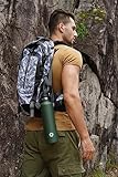 FEIJIAN Trinkflasche Edelstahl 1L mit Karabiner - auslaufsicher Thermosflasche für Kohlensäure Kaffee Tee, BPA-Frei Sport Outdoor Wasserflasche für Sprudel Uni, Schule, Camping, Fahhrad
