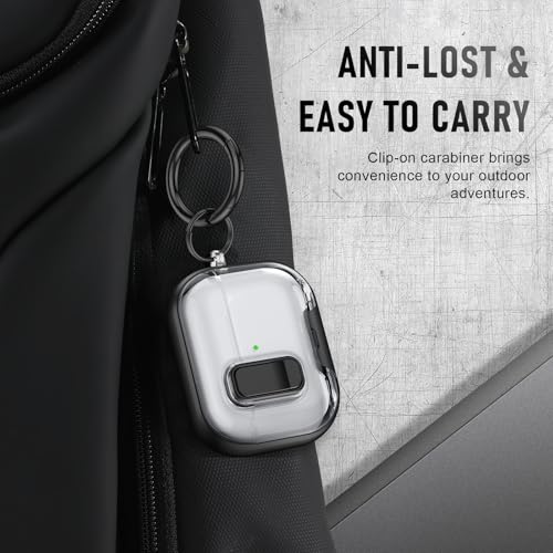 Image of for AirPods Pro 3 Case (2025) with Phone Stand & Cleaner Kit, Cute Soft Silicone Cover for AirPods Pro 3rd Genera case with Keychain for Women Men with Keychain for Airpod Pro case(2025)-Black