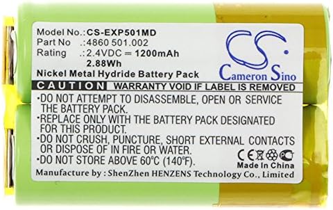 PRUVA Battery Compatible with Eppendorf 4860, Research Pro, Research Pro Electronic Pipett, P/N: 4860 501.002-03, 4860 501.002-05, 4860501.002-05, 4860501.002-06 1200mAh