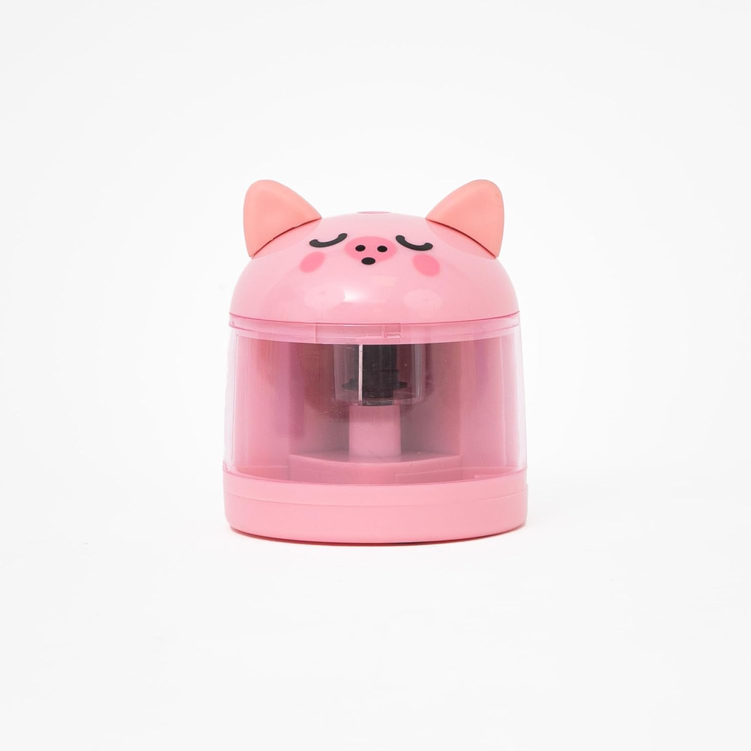Mr. Wonderful Electric Pencil Sharpener Lazy Pig - Pencil Sharpener with Container - Original Stationery