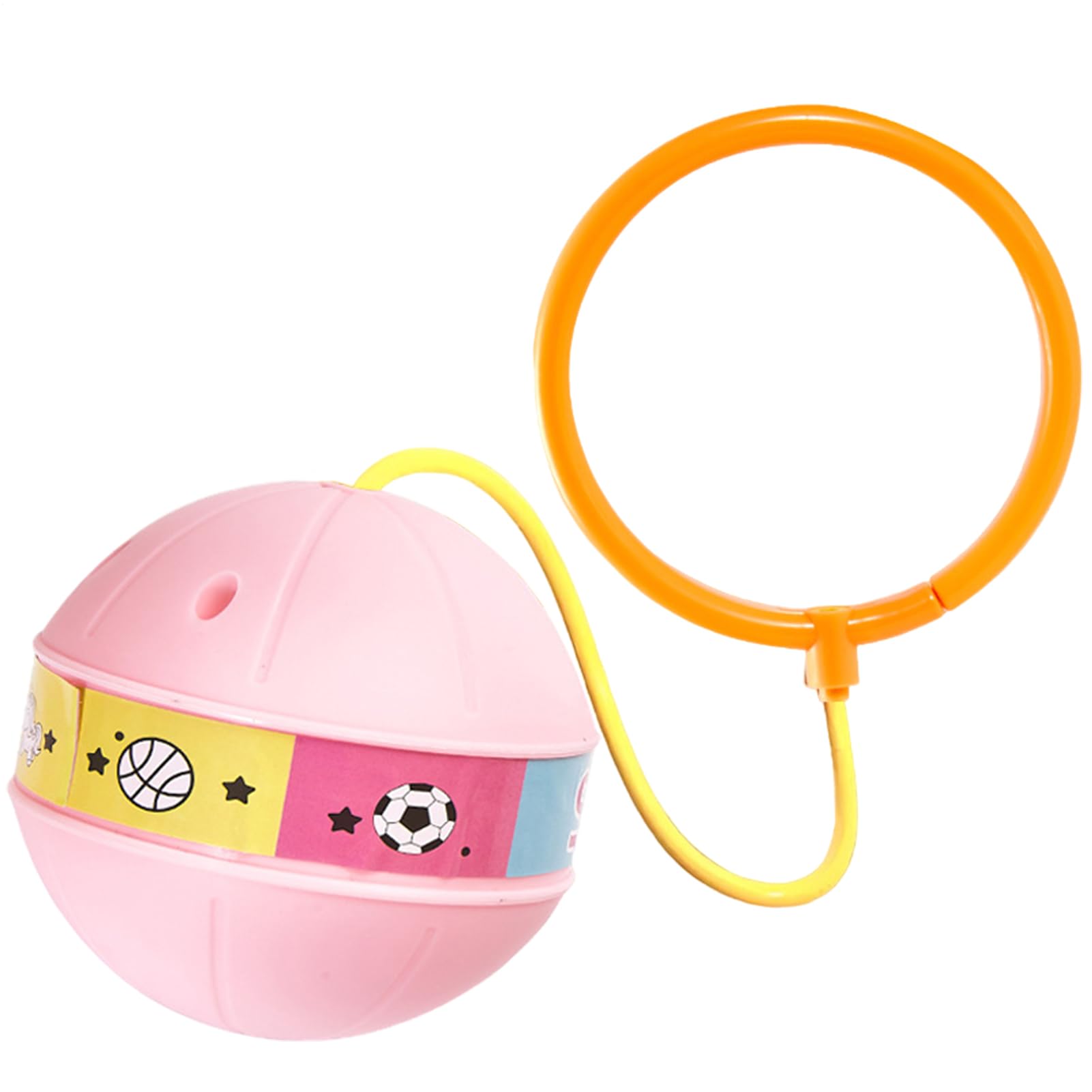 Caviglia con palla rimbalzante luminosa – Palla da salto alla caviglia per bambini resistente | Corda per saltare con palla giocattolo sportivo | Giocattolo per esercizi per bambini, gioco all’aperto