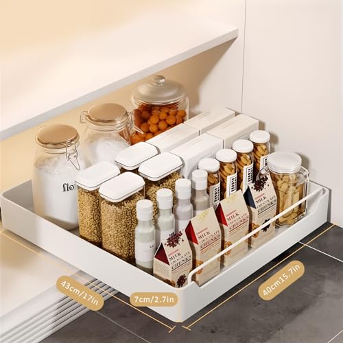 Étagère de rangement coulissante déroulante au design épuré