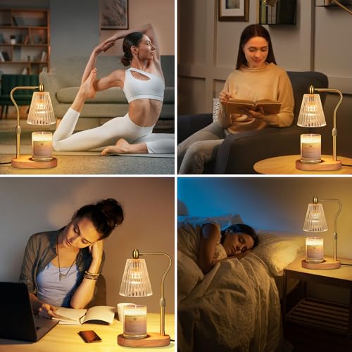 image for Engpure Candle Warmer Lamp with Timer and Dimmer Adjustable Height for