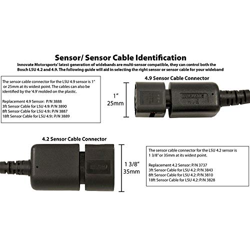 Innovate Motorsports 3888 sensor oxígeno repuesto miniatura 3