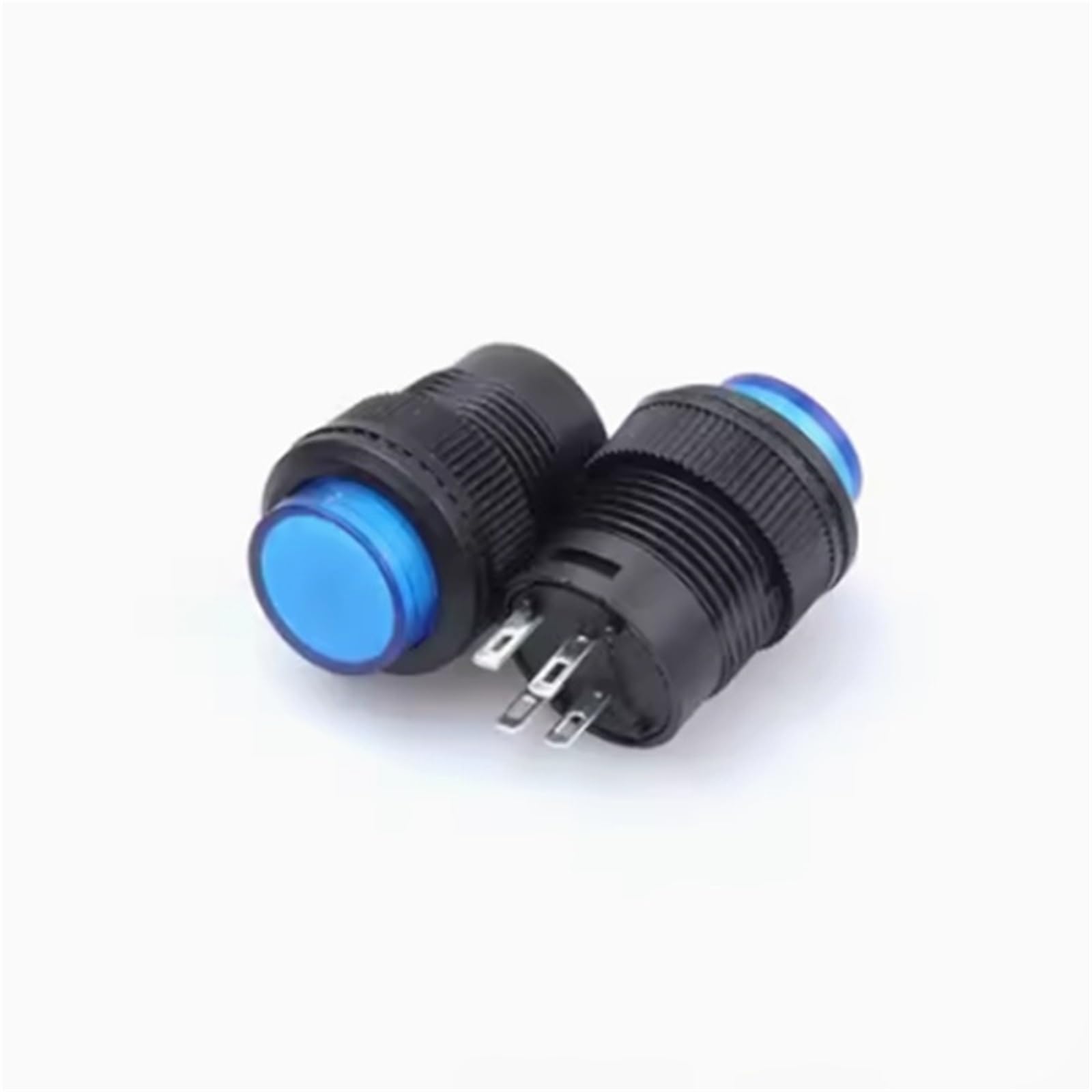 Interruptor de 16mm con bloqueo para paneles de control y simulación con luz verde 6