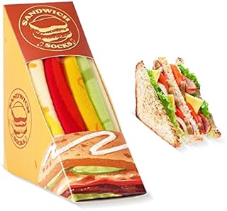 Funny Sandwich Breakfast Pancake Socks Box for Men Women Teenage Boys - Food Novelty Socks Gifts Christmas Stocking Stuffers
