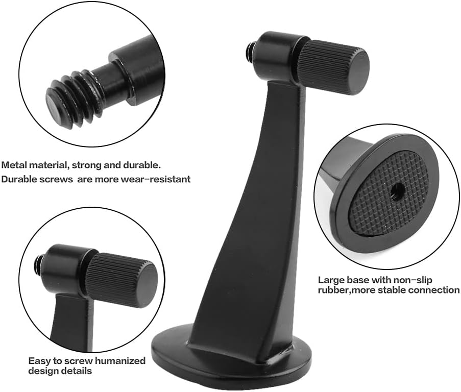 Binoculars Tripod Adapter, Anti-Shake Metal Binocular Adapter Mount Tripods Bracket, Standard 1/4 Inch Thread, for Binocular Telescope