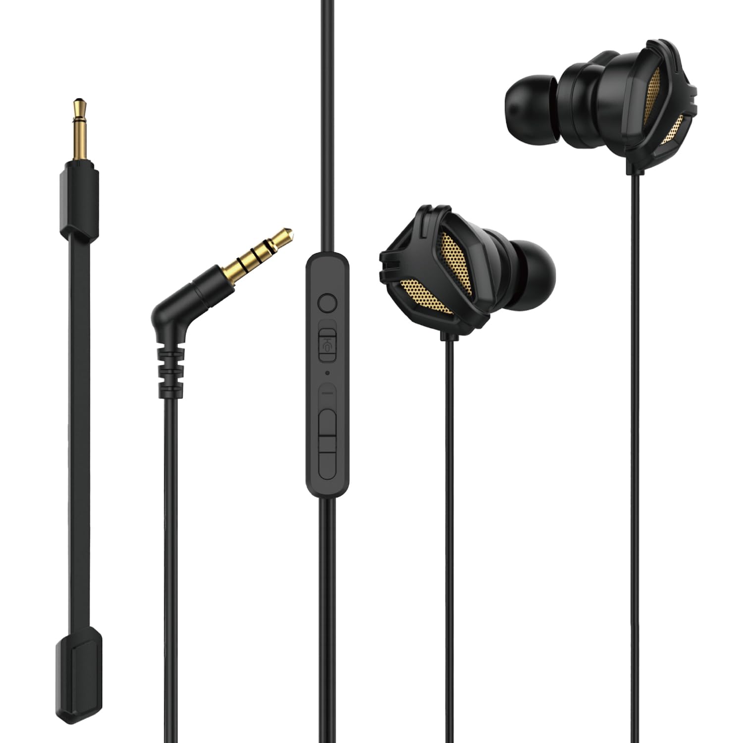 Amazon.co.jp: ゲーミングイヤホン リモコンマイク付 ＜ブラック