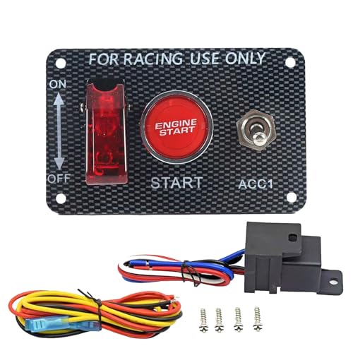 3-in-1 12V Racing Ignition Switch Panel