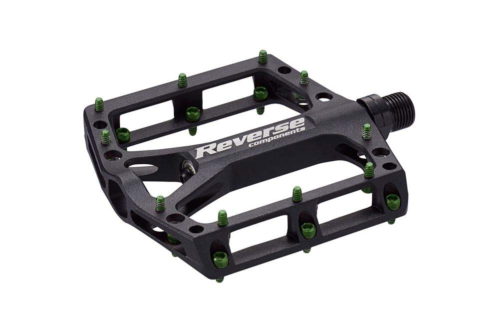 Reverse Black ONE Flat Fahrrad Pedal schwarz/hell grün Sport & Freizeit