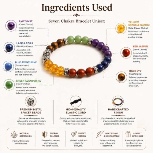 Image of Beaded Bracelet for Men & Women | Stretchable Handmade Prayer Meditation Yoga Wrist Bracelet | Stylish Everyday Wear | Free Size