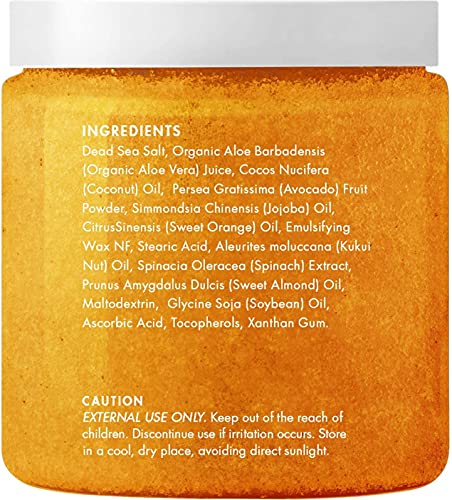 Majestic Pure Himalayan Salt Scrub And Orange Scrub Bundle – Exfoliating And Moisturizing Body Scrub Combo #TOP6