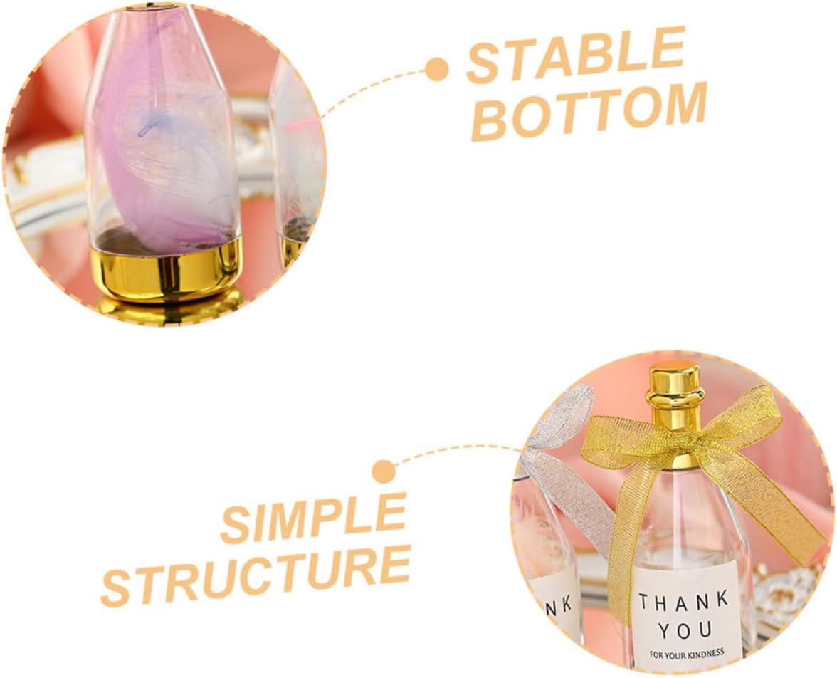 Cabilock 20Pcs Creative Bottle Candy Boxes Material Party Favor Containers for Weddings Birthdays Engagements and Celebrations Elegant Design