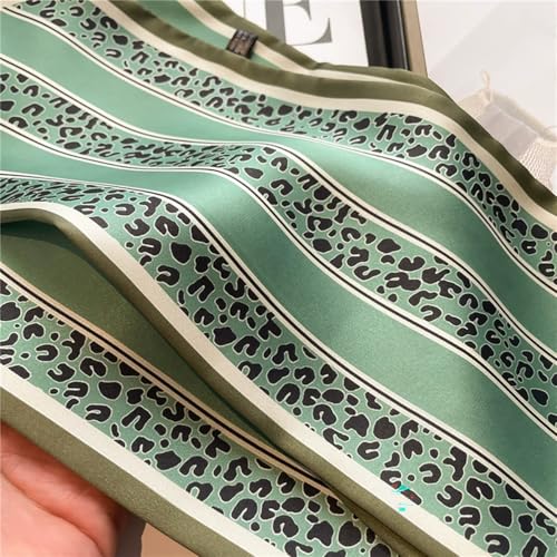 4PCS Long Silk Head Hair Neck Belt Bag Scarf Scarves With Ring Clip Buckle For Women4