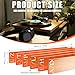 7pcs Vinyl Record Separators, Record Dividers A-Z Acrylic Vinyl Record Alphabetical Dividers Vinyl Record Organizer Tabs Guides Album Dividers for Vinyl Records Book Shelf Classroom Library (Orange)