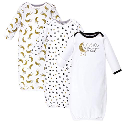 Image of Yoga Sprout Cotton Gowns, 3 Pack