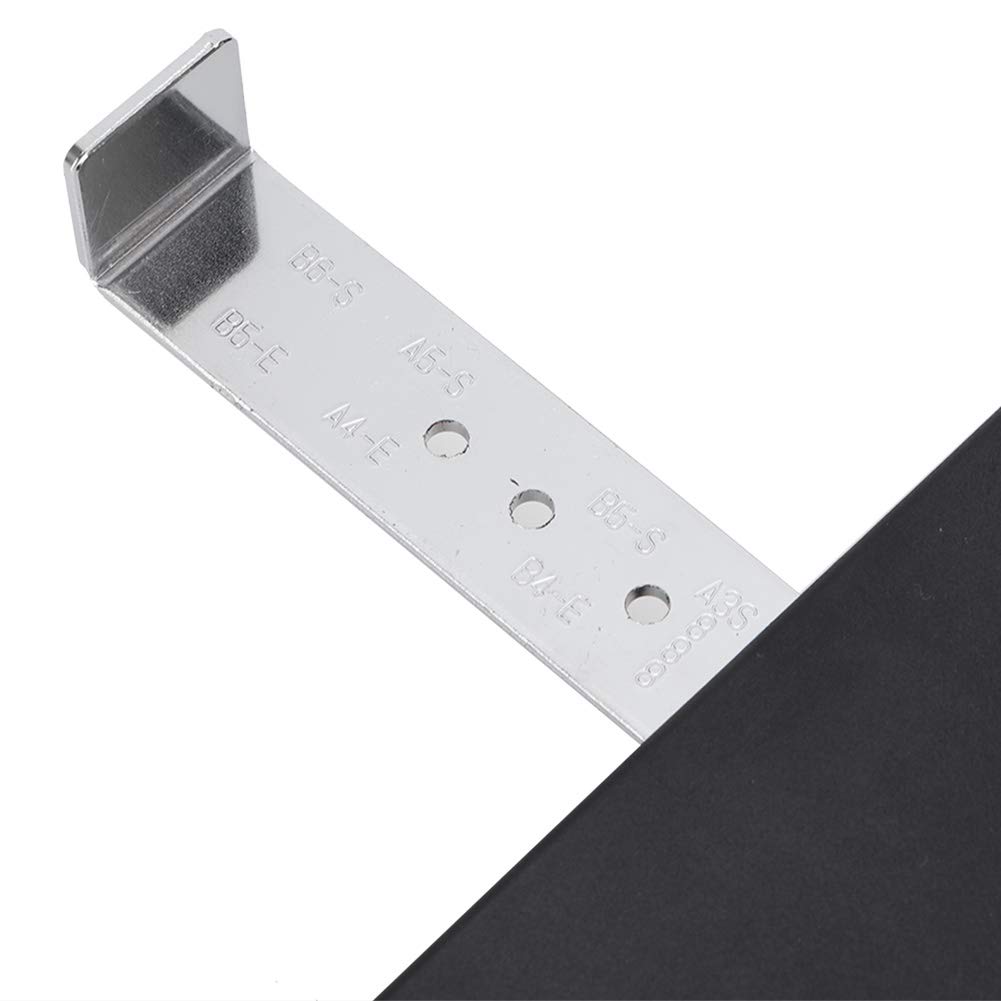 Perforatrice 2 Fori Carta 150 Fogli Manuale, Punzone Ufficio 30x15x10 cm Acciaio Pressofuso, Base Antiscivolo 5 mm per Raccoglitori ad Anelli, 15% Sforzo Ridotto, per Archiviazione Documenti e Scuola