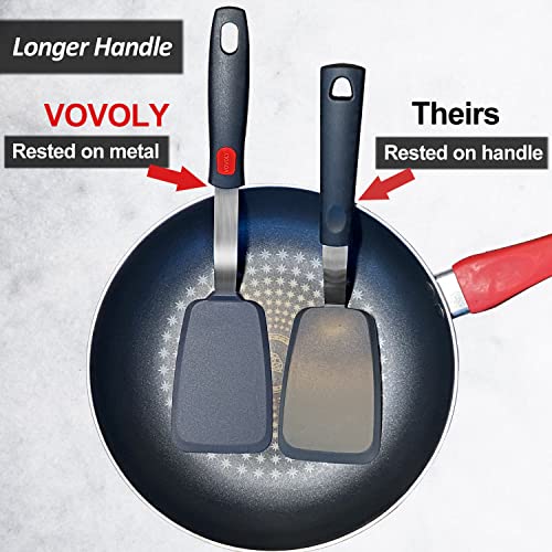 Vovoly Silicone Spatulas Heat Resistant With Longer Handle thumb #6