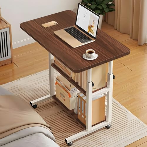 La mejor selección de Escritorio Armable - solo los mejores. 48 ECHIGOYA Escritorio Portátil, Mesa para Laptop, Escritorio de Computadora con Repisas, Escritorio de Pie Altura Ajustable con Ruedas, Mesa para Cama de Hospital, Home Office...