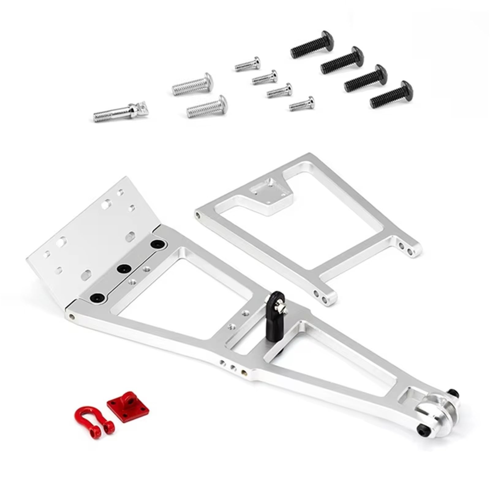 Kompatibel Mit Trx4 Für Scx10 1/10 RC Auto-Tuning-Teile Zubehör Winde Rettungswagen Abschleppwagen Kranarm Kit Silber RC Zubehör