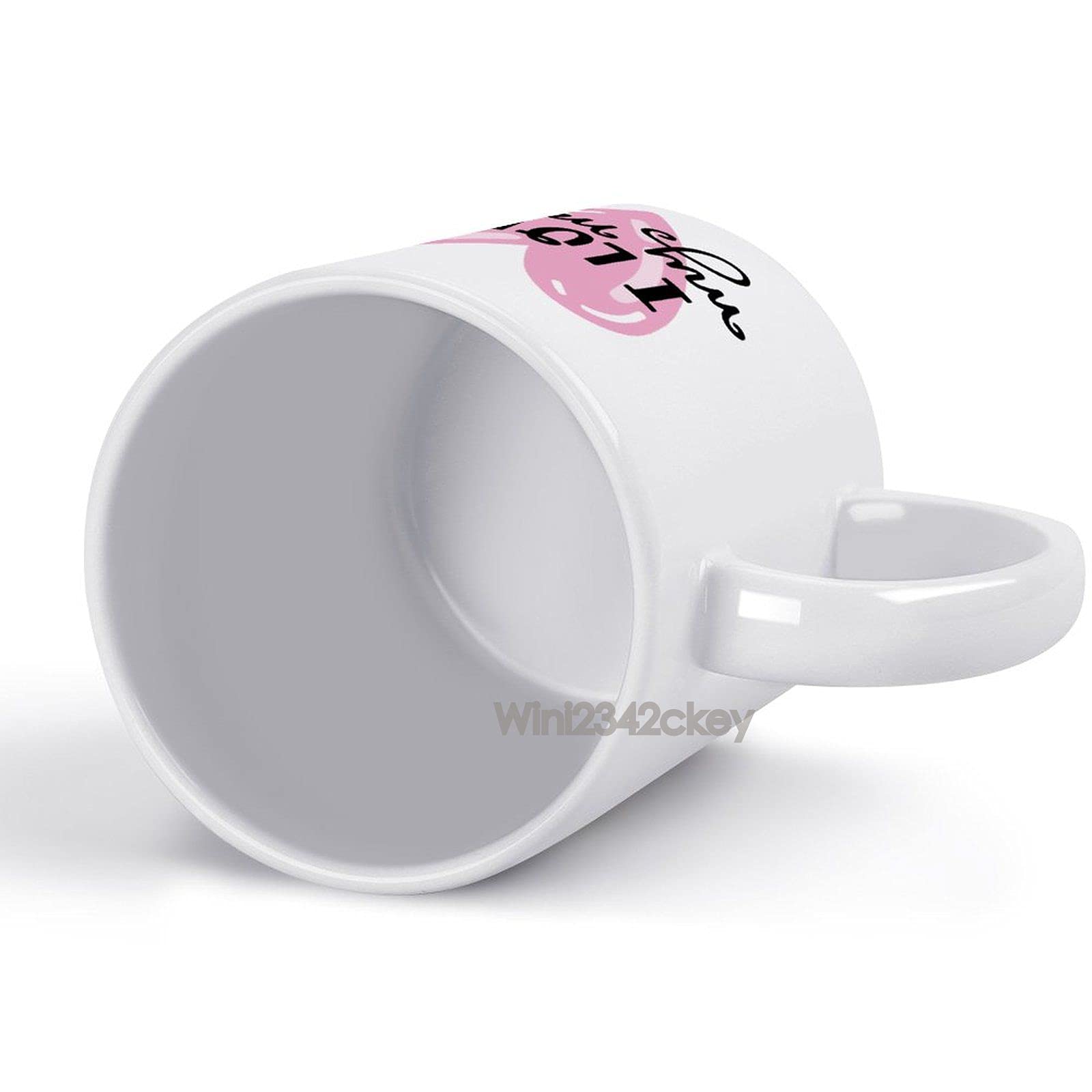 Tazza in ceramica bianca con motivo tigre grigia e nera Azel | Maisons