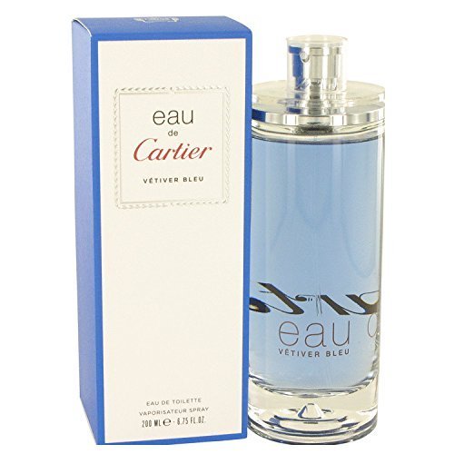 Eau De Cartier Vetiver Bleu Cologne By Cartier 6.7 oz Eau De Toilette Spray For Unisex - 100% AUTHENTIC