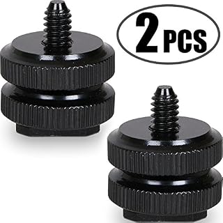 Camera Hot Shoe Mount to 1/4"-20 Tripod Screw Adapter Flash Shoe Mount