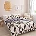 Vgzsyomqib Geometrisch Bettwäsche Set 1 Bettbezug 220x240 cm mit 2 Kissenbezug 50x75 cm Weiche Mikrofaser Modern Bettwäsche-Sets 3teilig Geometrie Kariert Bettbezüge mit Reißverschluss 3er Set Grau