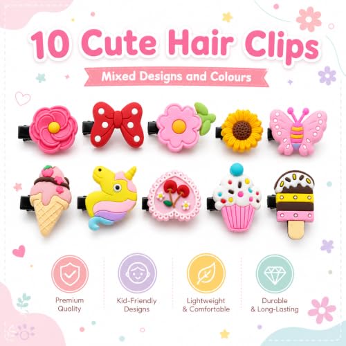 Image of 200 Pcs Hair Accessories for Kids Girls | Cute Baby Hair Clips, Rubber Bands, Nancy Bands & Mini Claw Clips Combo | Hair Accessories for Baby Girl | Kids Hair Clips Set | Mixed Designs