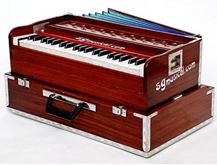 SG Musical Folding(Portable) Harmonium Total 42 Keys, Instant Response Keyboard - No Lag Time/Harmonium/Baja/Octave,Festival Concert