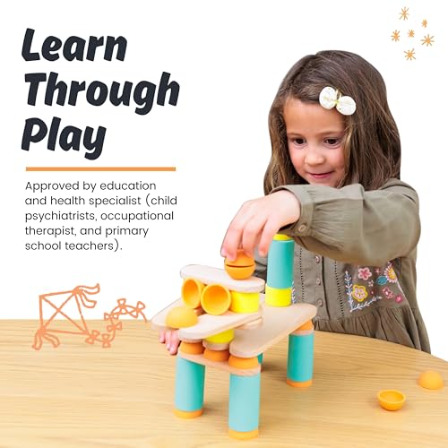 Stix - Gioco educativo in legno e silicone - con libretto di istruzioni - 60 pezzi - 50 carte da scaricare - 2-12 anni - Lego - Immagine 3