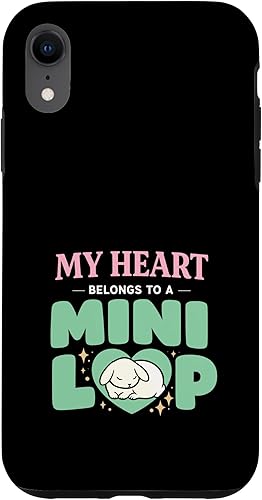 Rabbit Owner Bunny Mom Mini Lop Lover Cute Bunny Pride Case for iPhone XR