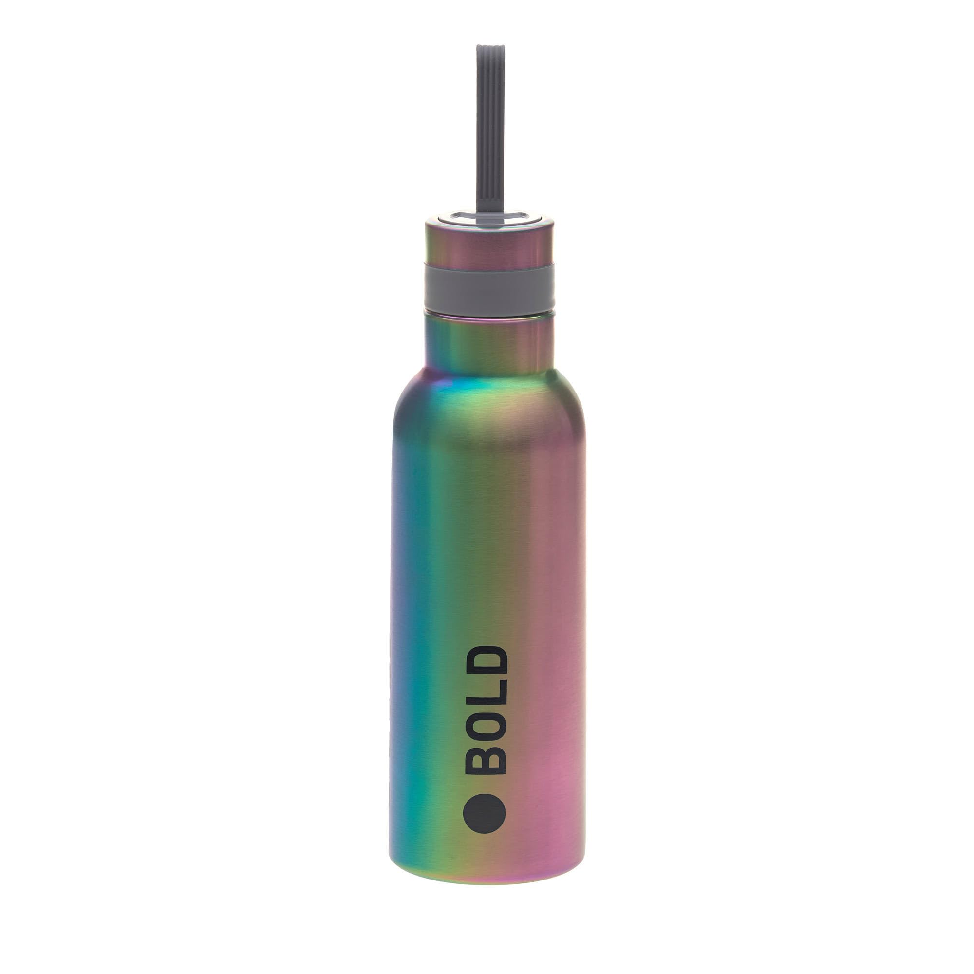 Lässig Bold Rainbow School Bottle Stainless Steel Water Bottle, Drinks Bottle