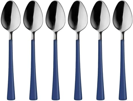 G m  Mavi,  ay Ka  Seti, Paslanmaz  elik, 11 cm, 6 Adet Set, Elde Y kanmal