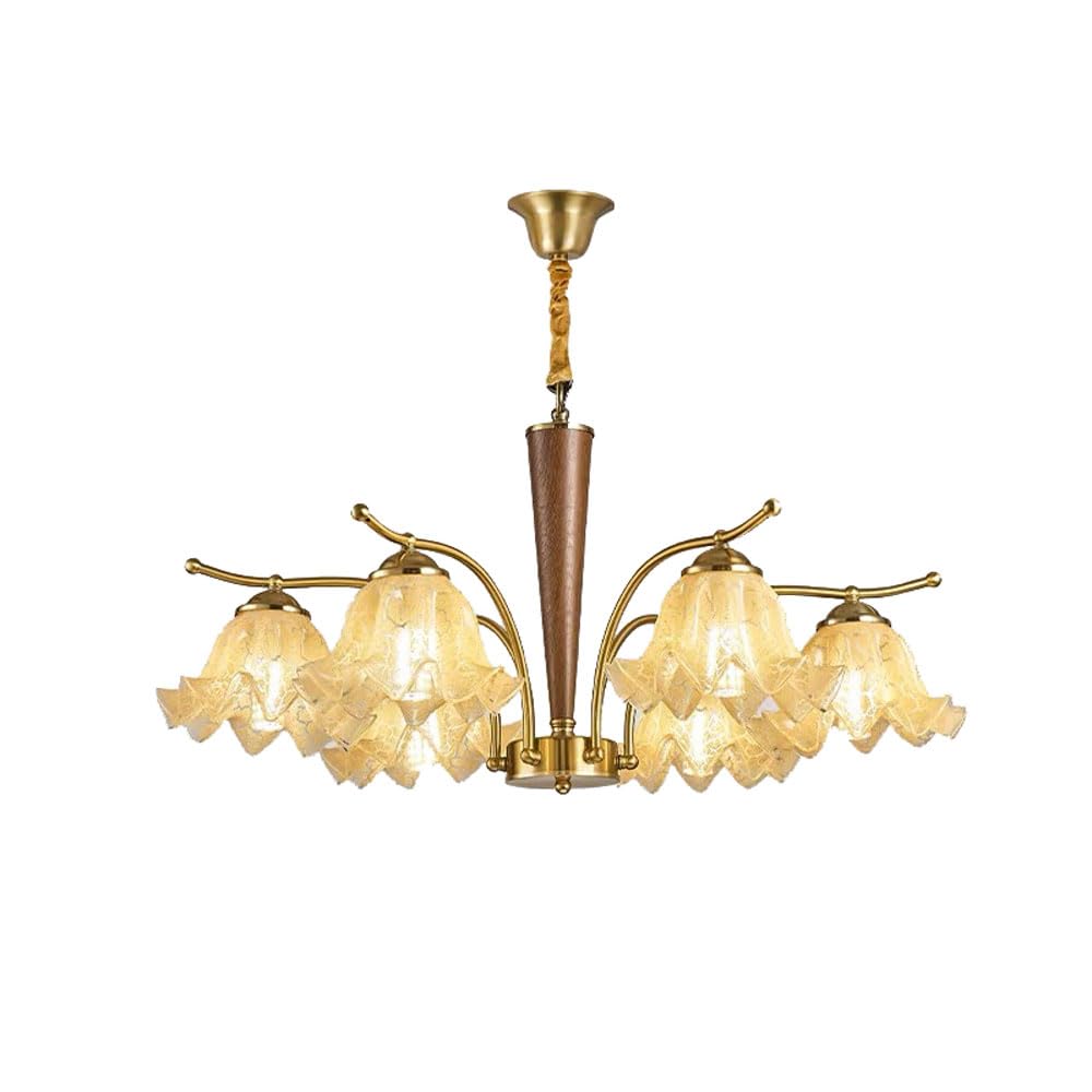Suspension rétro 6 lampes pour illuminer vos repas en famille